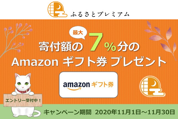 ふるさとプレミアム Amazonギフト券のプレゼントキャンペ ン開始 通販通信ecmo